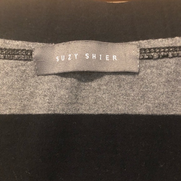 Suzy Shier Stripped Pencil Zipper Skirts - Picture 2 of 7